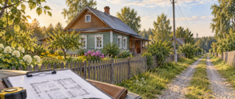 Сельский дом и планировка для оценки перед ипотечной покупкой