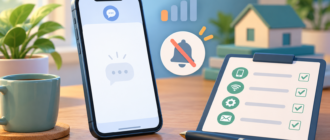 Смартфон без входящих сообщений, индикатор сигнала и фильтр уведомлений
